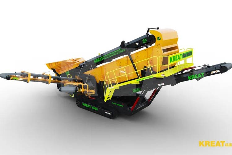 履帶移動篩分站產能大、環保、低能耗